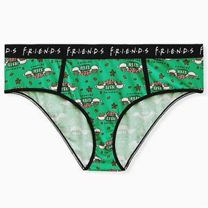TORRID FRIENDS CENTRAL PERK GREEN COTTON HIPSTER PANTY
